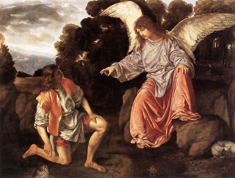 SAVOLDO, Giovanni Girolamo Tobias and the Angel sf China oil painting art